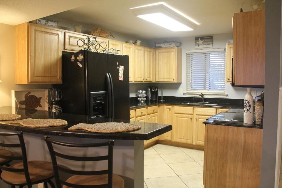 Fully stocked kitchen