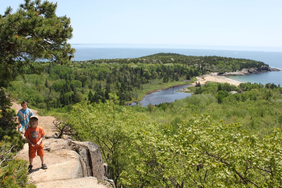 another special trail overlooking sand beach...