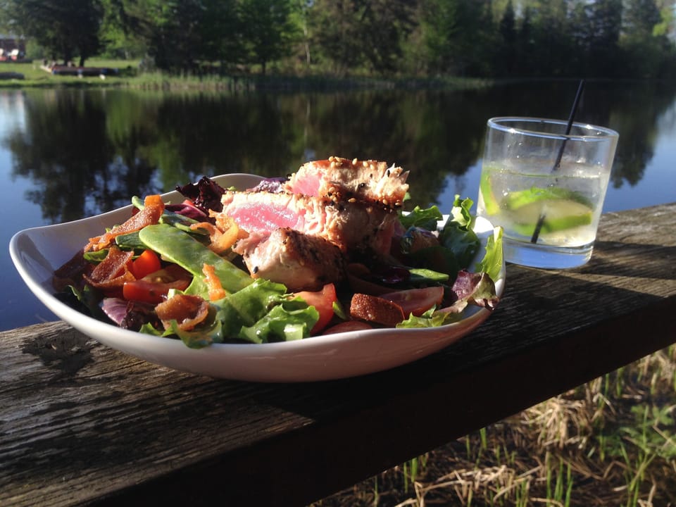 Amazing Food and Cocktails at the River Deck.