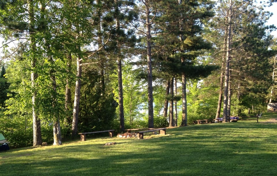 Enjoy evening camp fires right in your back yard. Wood provided!