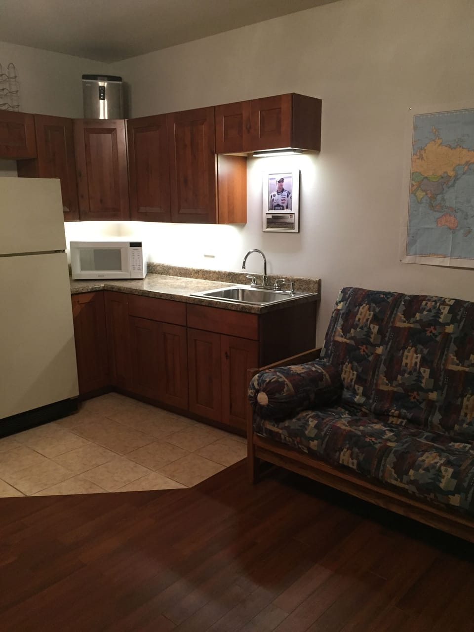 Kitchenette in lower level & bunk room