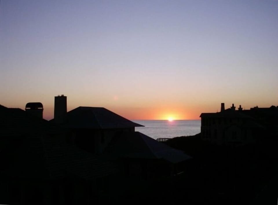 sunset from balcony