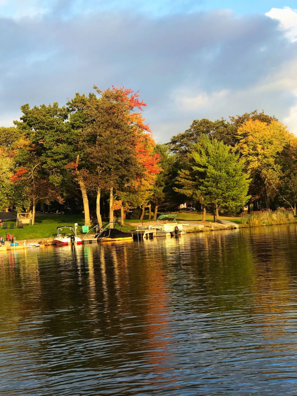 Fall on Lake Harmony