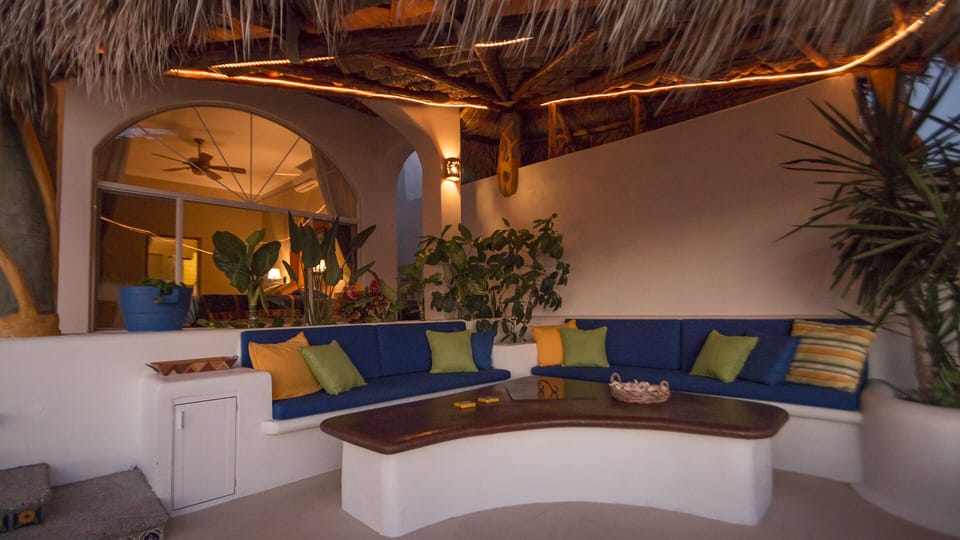 Palapa Outdoor Sitting Area with Firepit