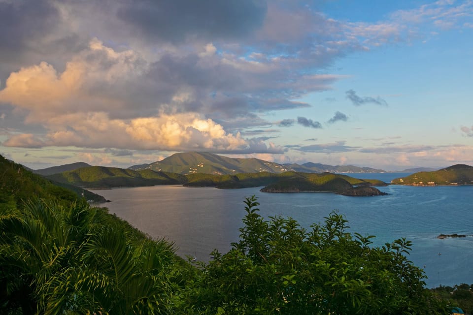 Gorgeous sunset over the East End and Tortola!