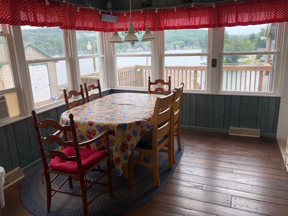 Lake views from the kitchen table