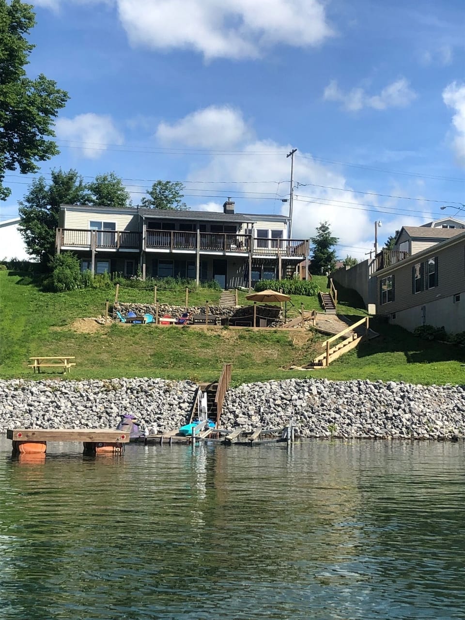 Bailey's Beach House from the water