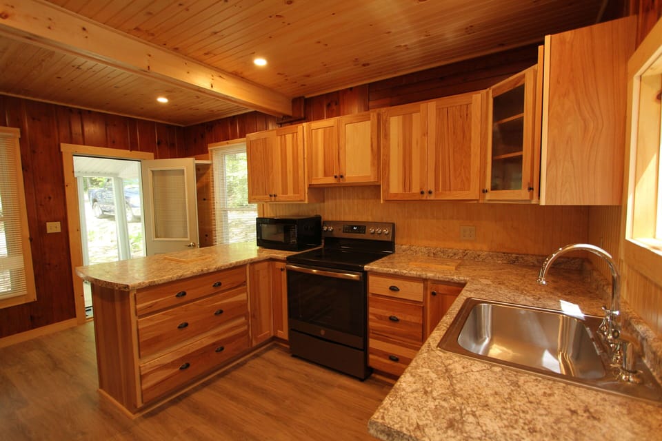 New in 2019 kitchen facing door to screened porch