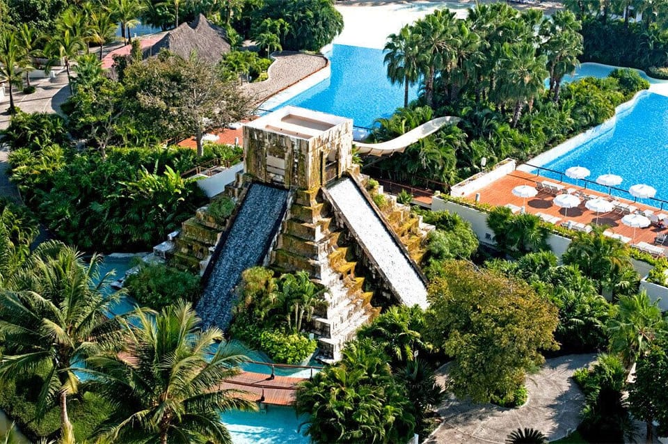 Water Slide and Wave Pools