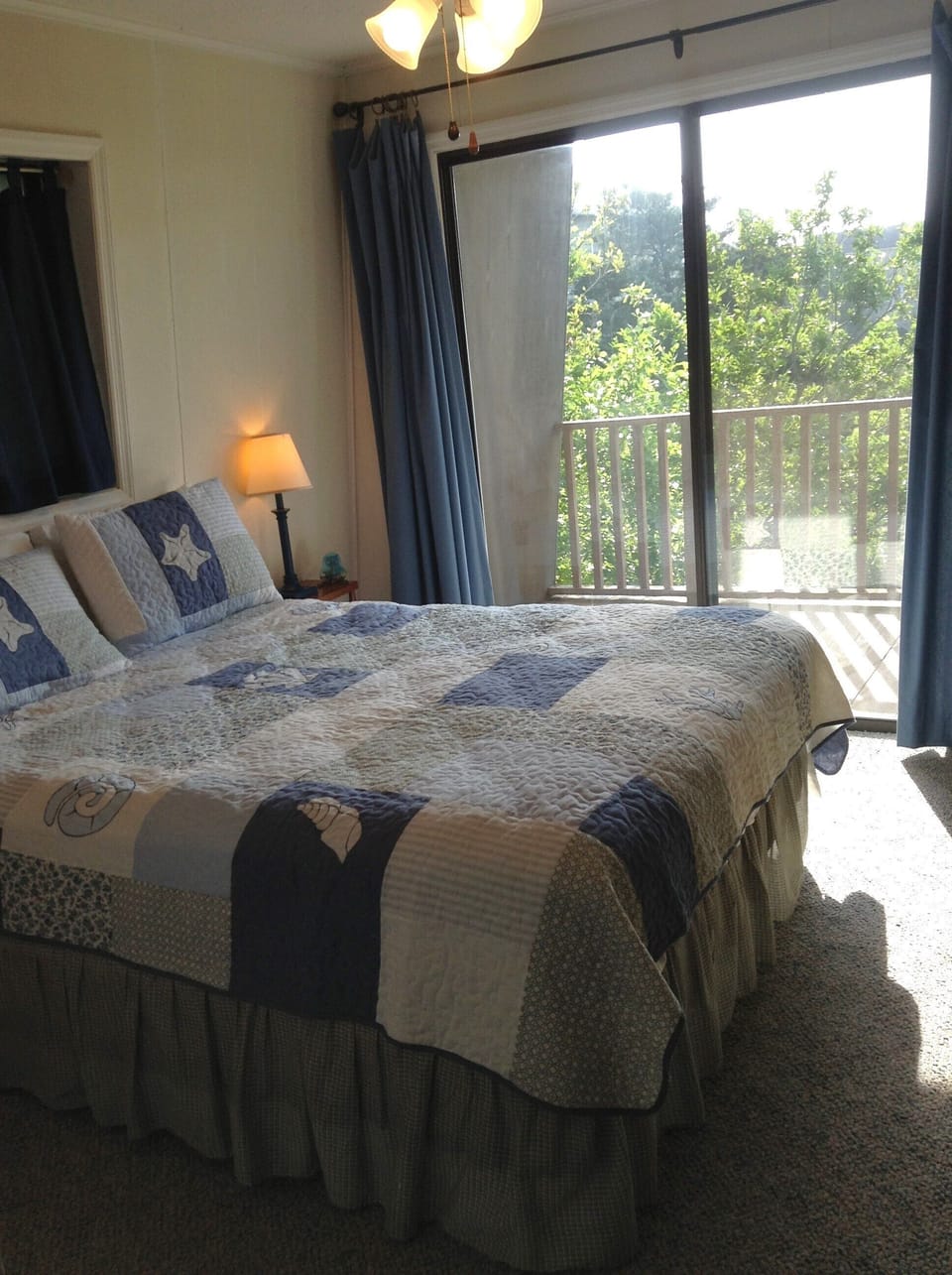 Upstairs bedroom  and upper deck