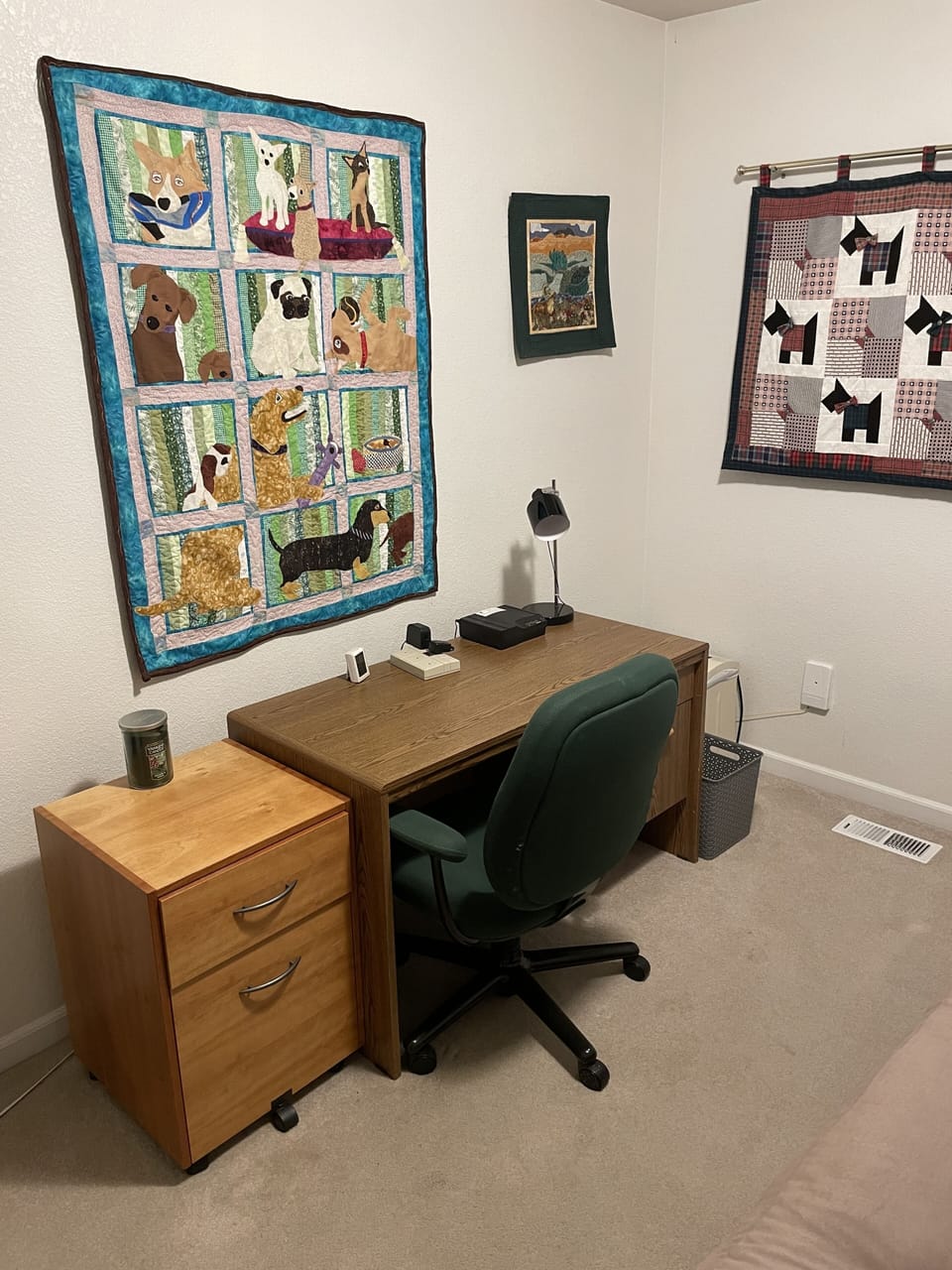 Office with 1gig internet, file cabinet and printer