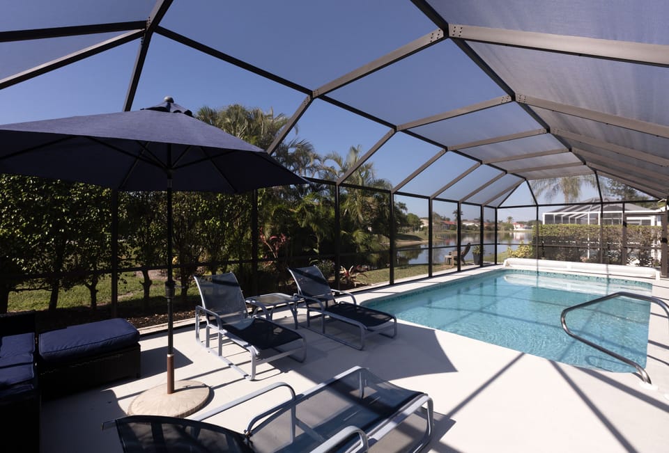 Pool and enclosed lanai.