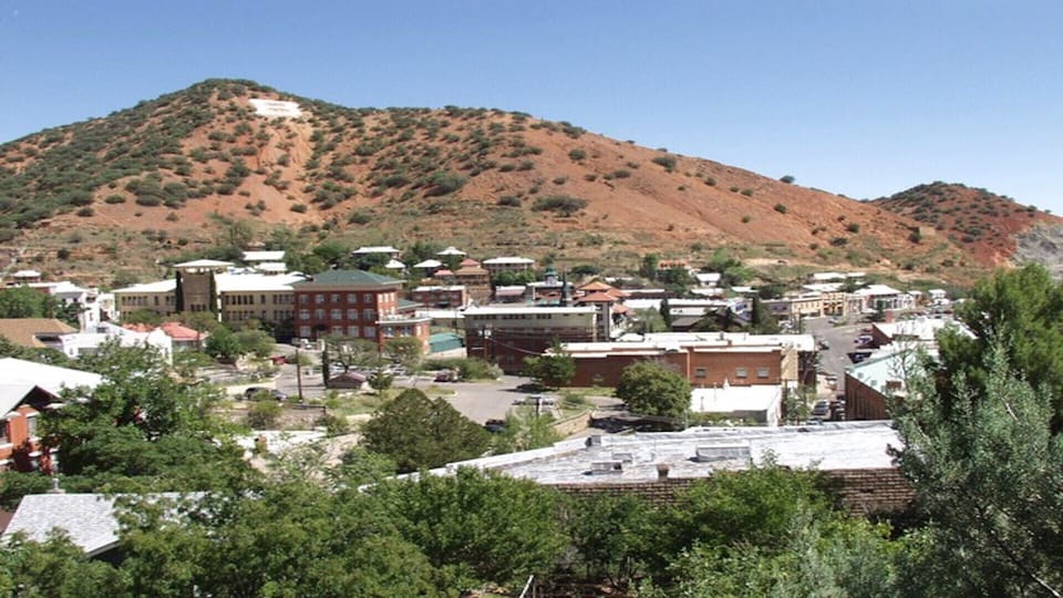 Nearby view of Bisbee's  B Mountain.