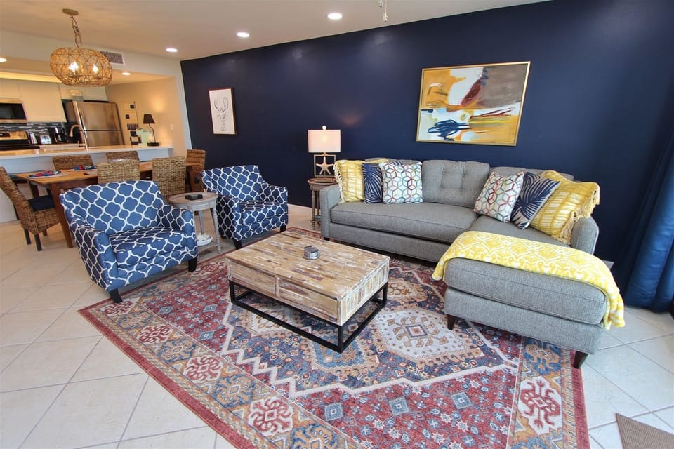 Living Room Features a Sleeper Sofa