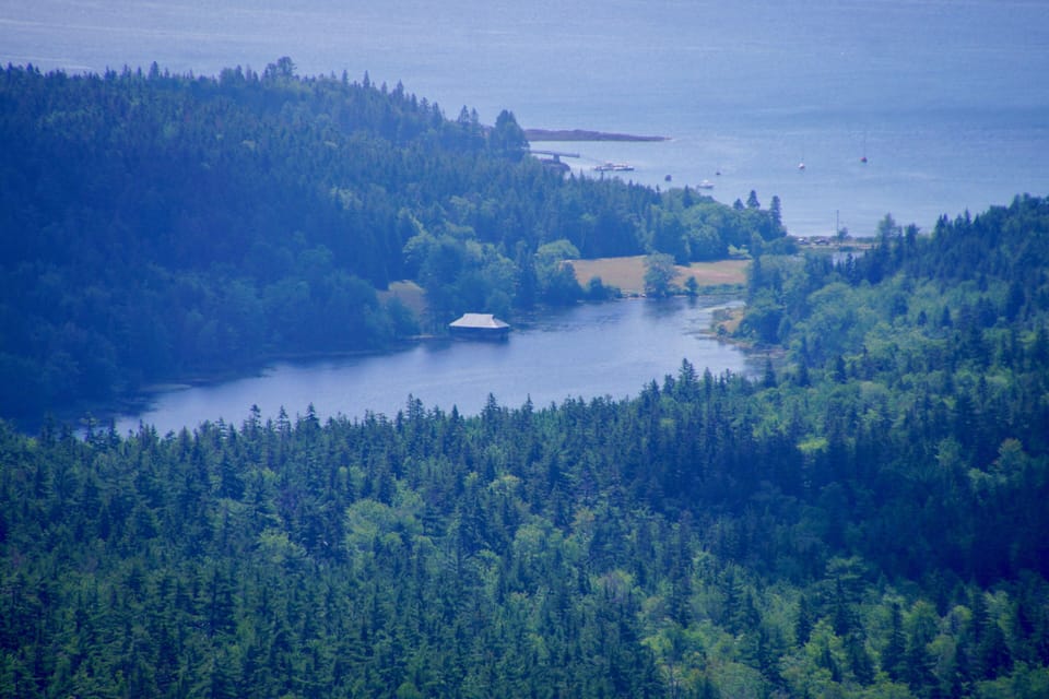 View of little Long Pond from above