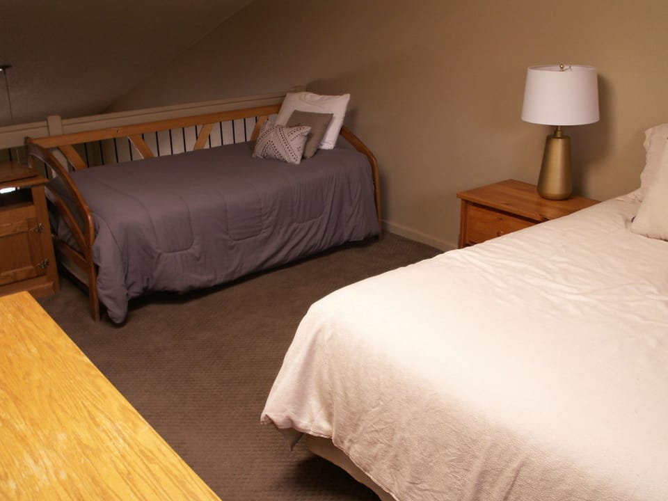 Twin bed in the loft