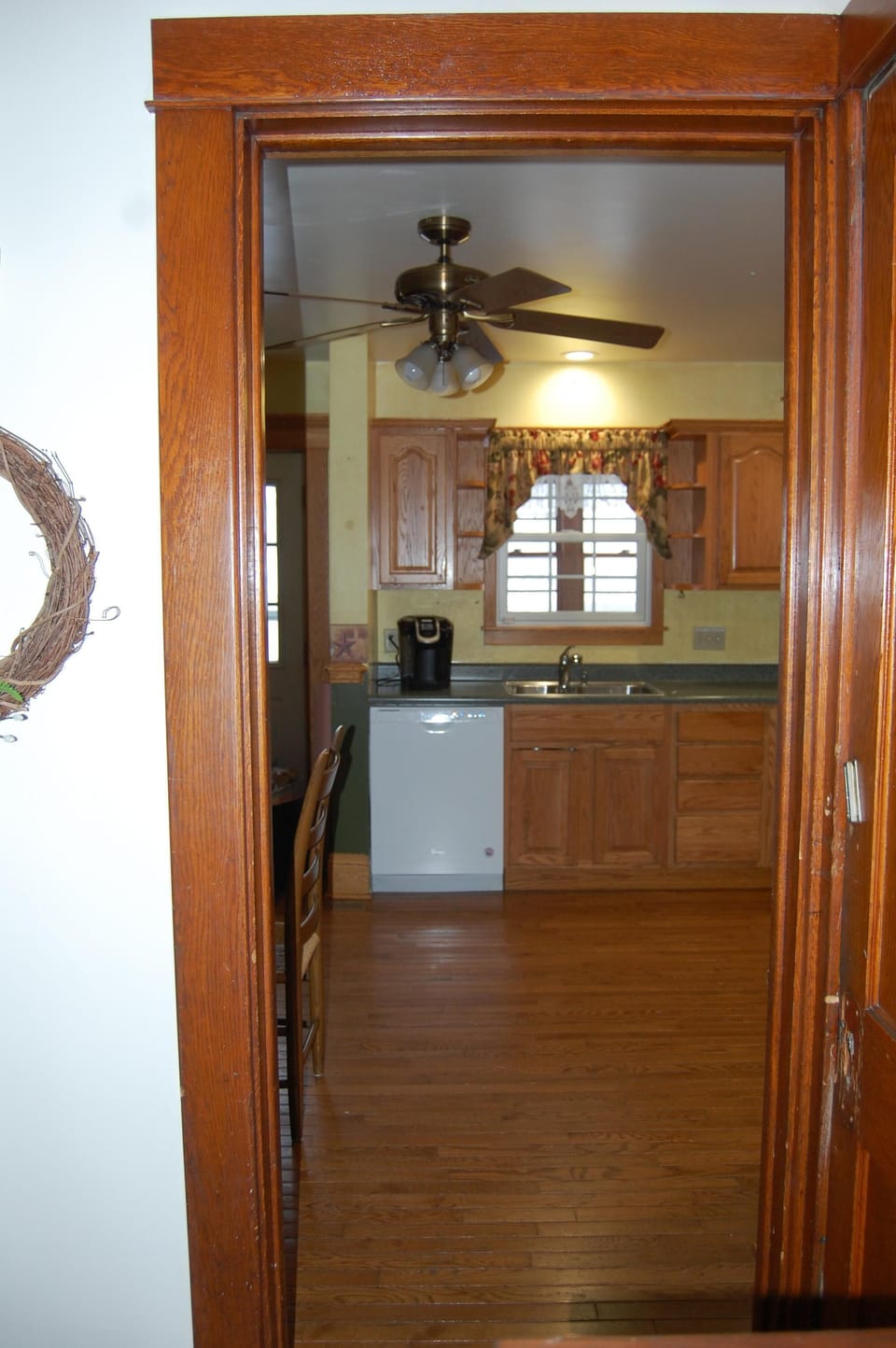 Kitchen view from front door