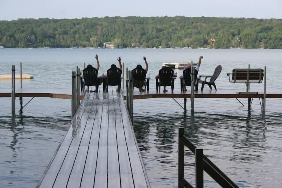 on the dock