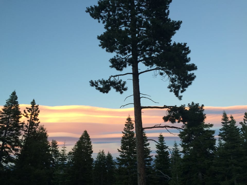 Sunset from front deck