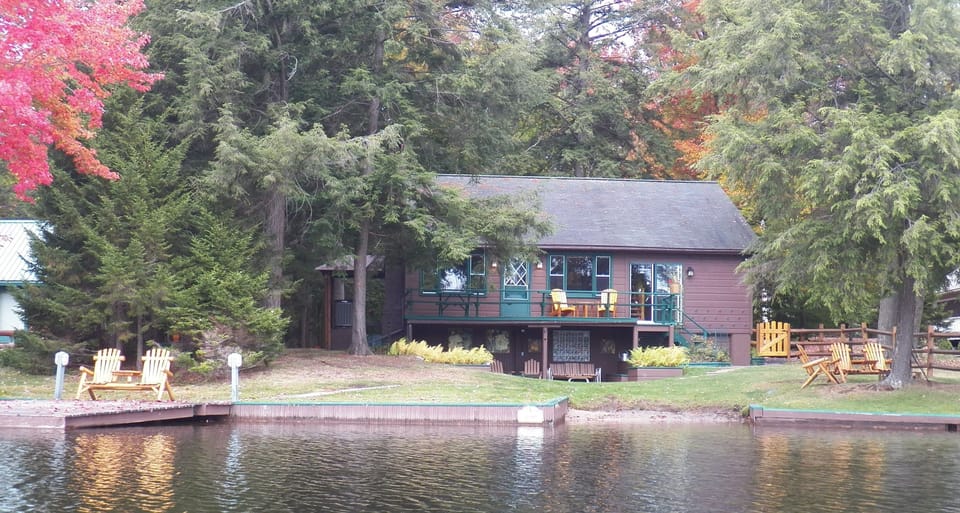 Sandy Beach with dock.