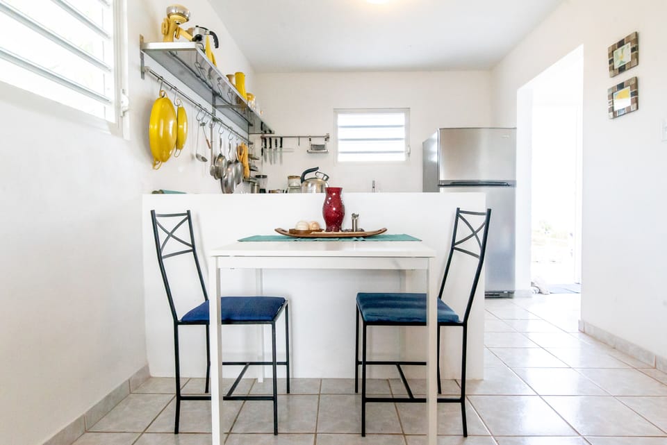 Fully equipped kitchen with direct access out to the main terrace.