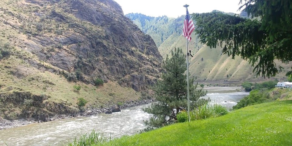 View from the front yard and living room