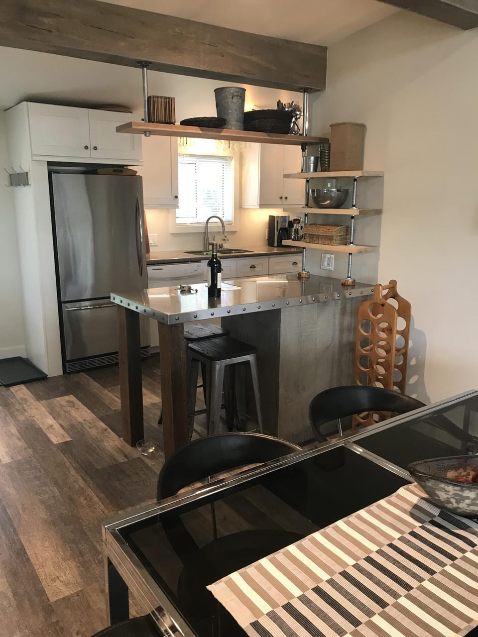 Island, refrigerator - stainless steel 