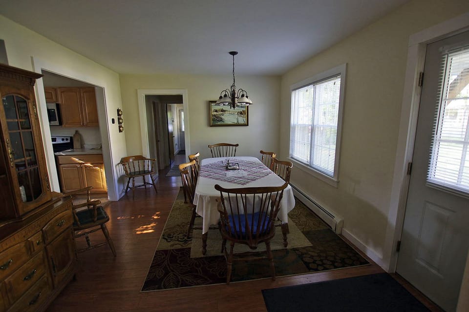 Dining area looking toward back