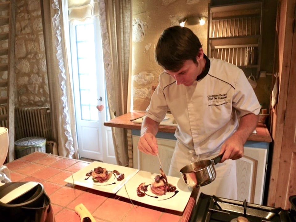 Chef's course in Issigeac kitchen