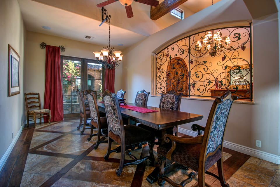 Custom built furniture imported from Italy. 