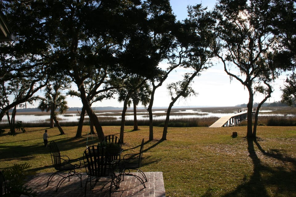 Corner of Loggia to dock