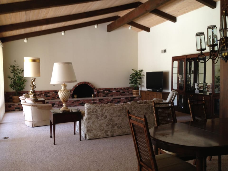 Vaulted Ceiling Living Room & Dining Room