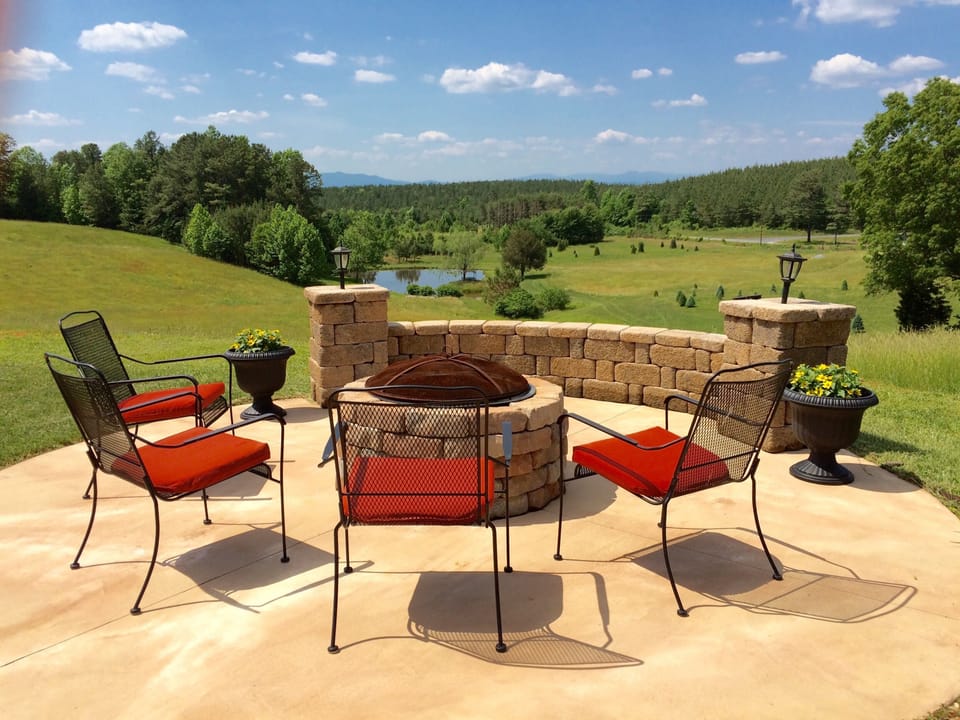 Imagine you, sitting here, enjoying the crackling fire and that fabulous view!