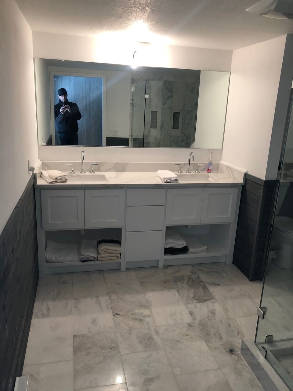 Updated bathroom.