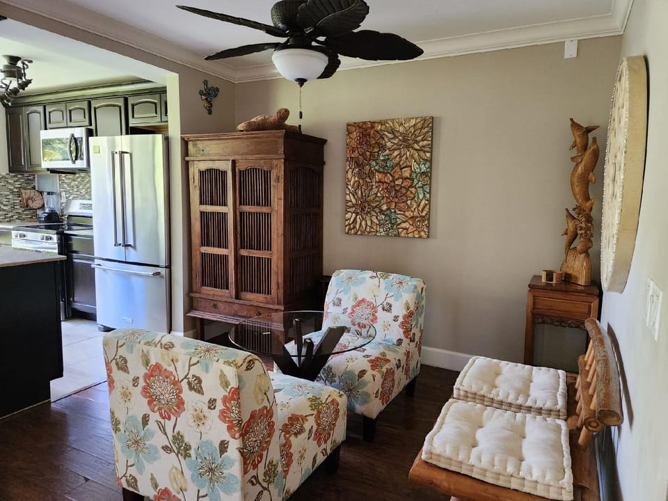 Armoire for hanging clothes and Dining area