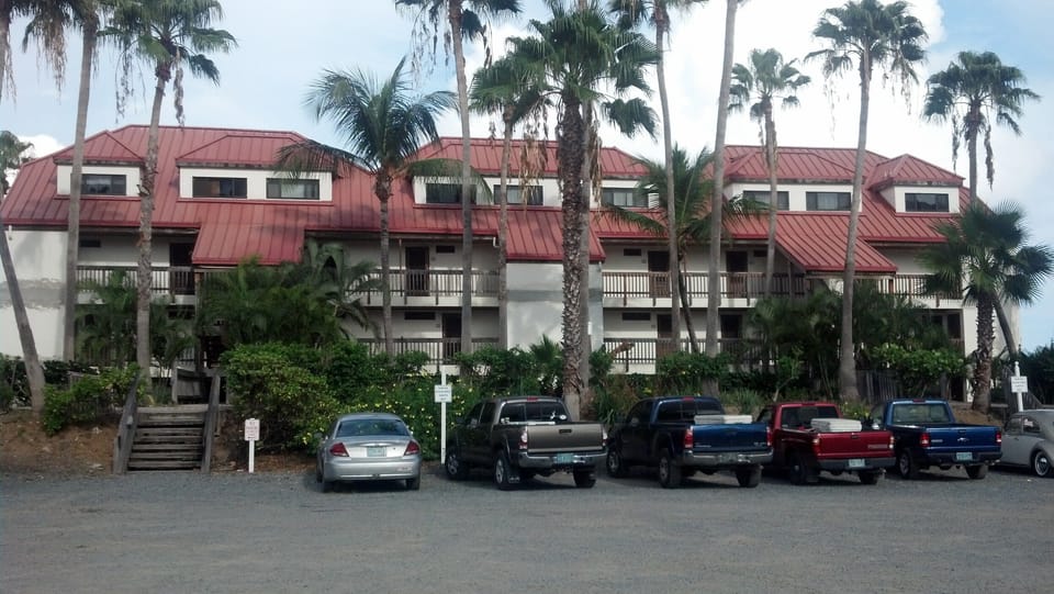Your back door is just a few steps away from the parking lot