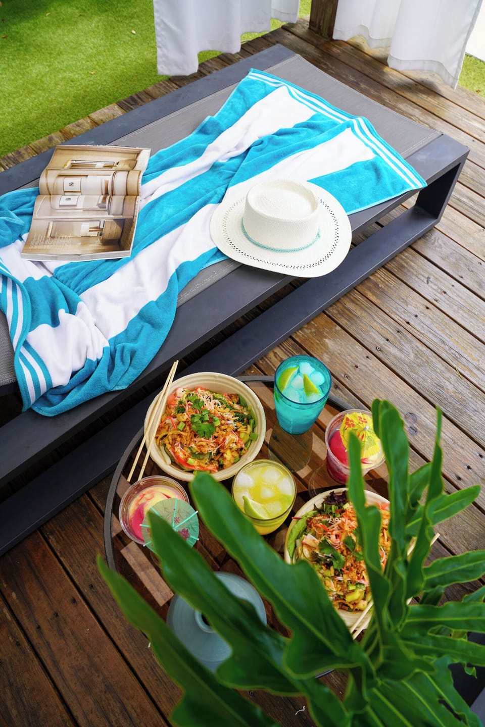 Have Poke bowls and ice cream delivered poolside with Uber Eats.