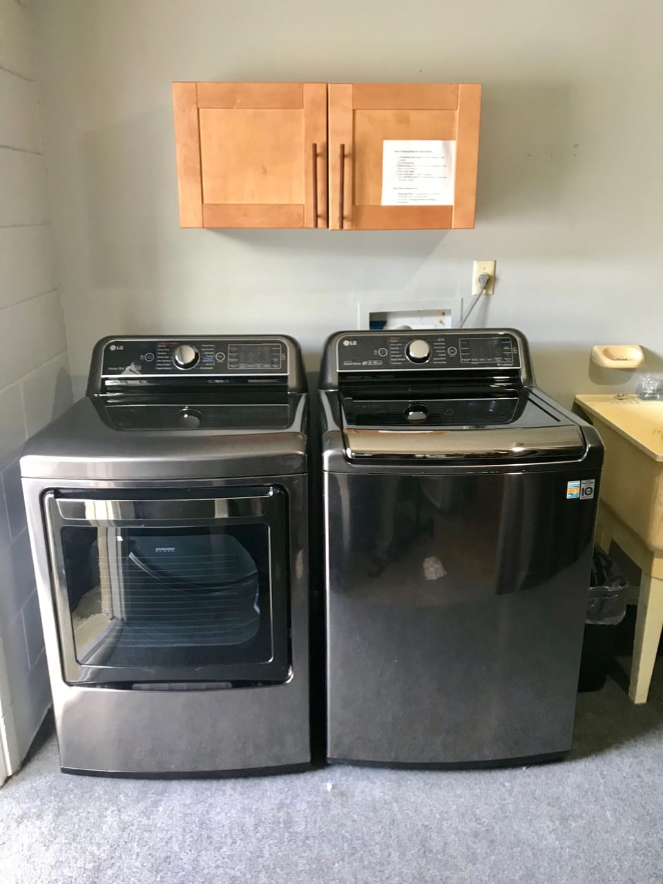 LG washer & dryer