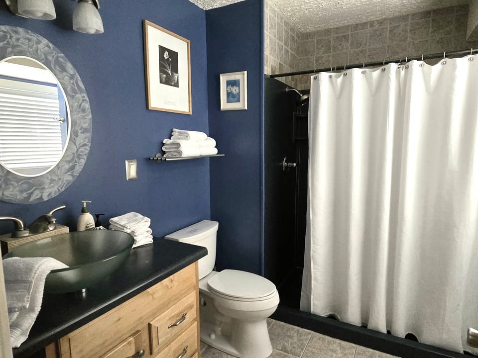 Master bathroom with large shower. 