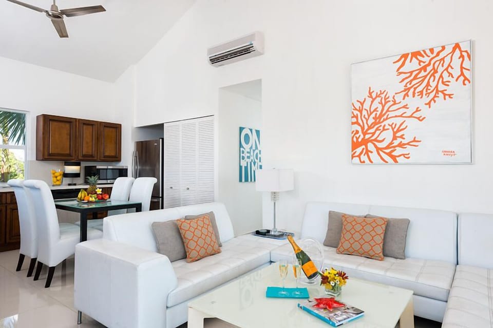 Open concept of living and kitchen