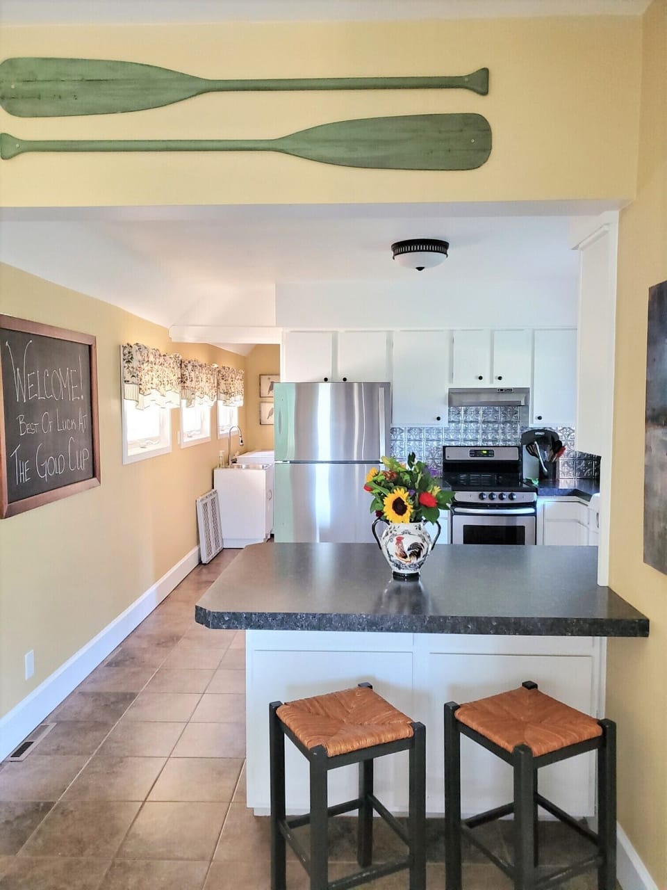 From dining room looking into kitchen