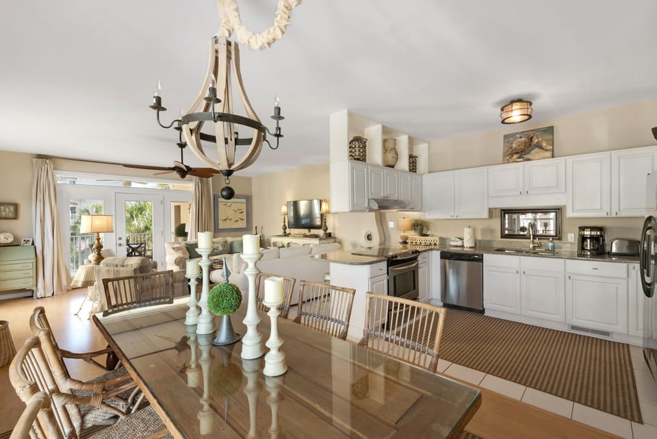 Second floor dining and kitchen