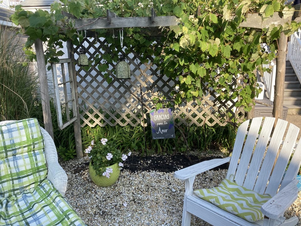 Inviting afternoon shady spot.