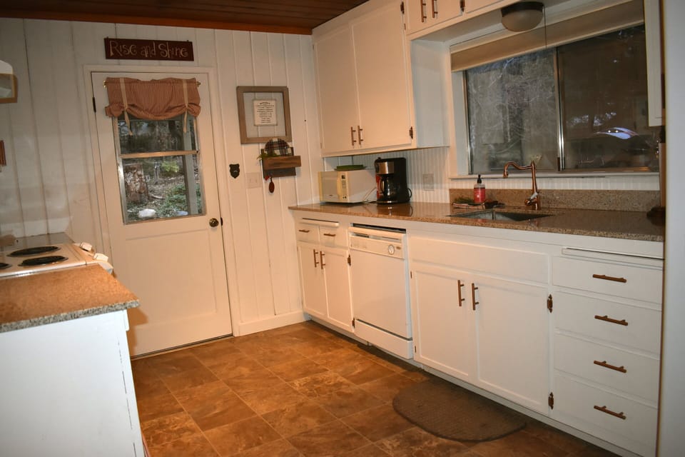 Updated kitchen with granite countertops