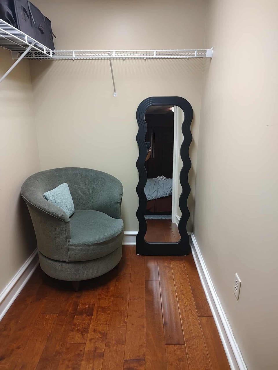 Take advantage of this unique dressing area located inside the huge walk in closet in the Guest Bedroom