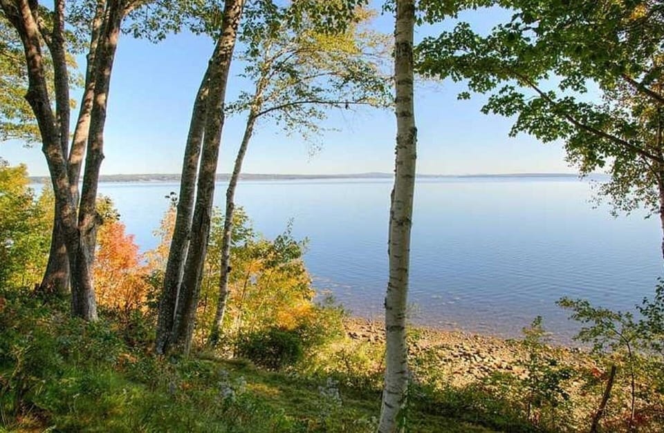 View of the Penobscot Bay from the large media room.  Watch for the eagles!