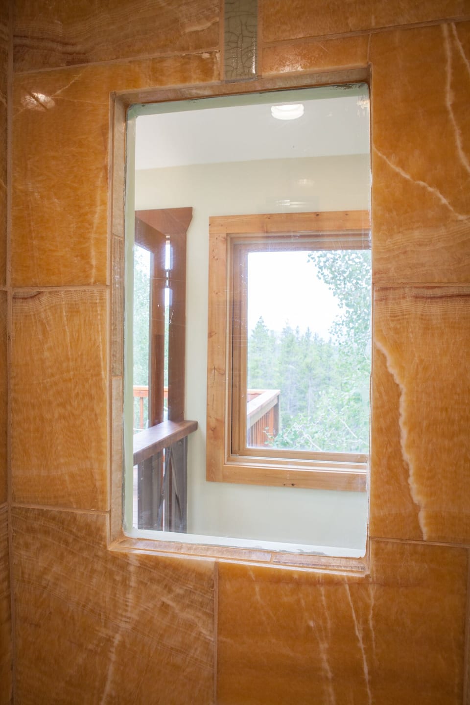 view of the Continental Divide right from the  master shower!!