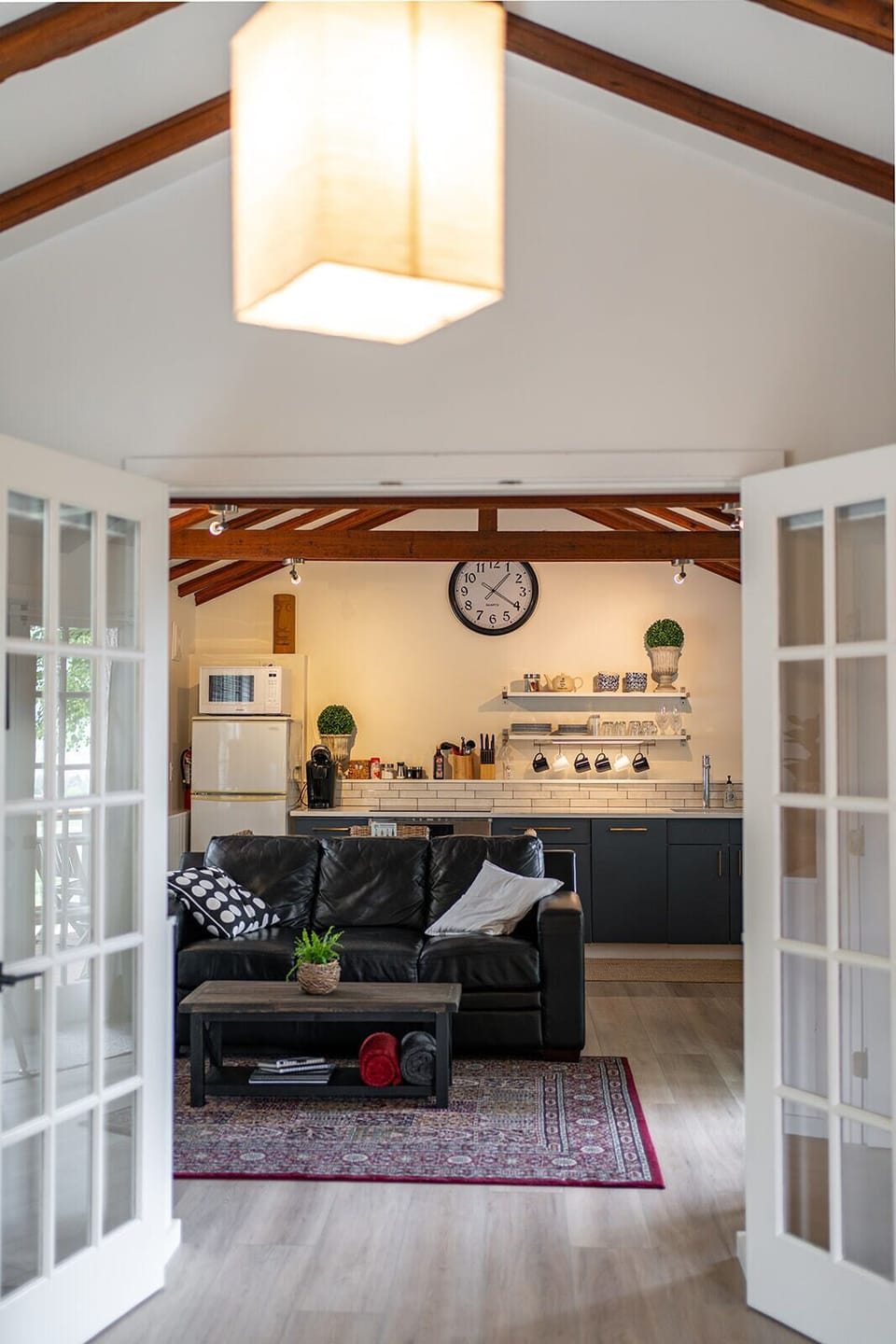Living room and kitchen