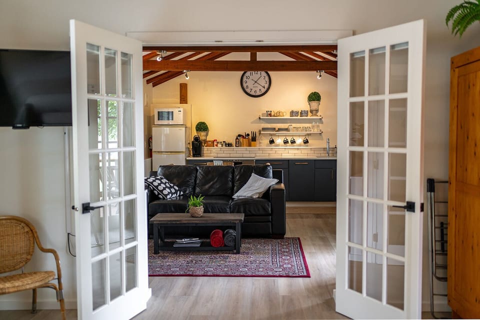 Living room and kitchen