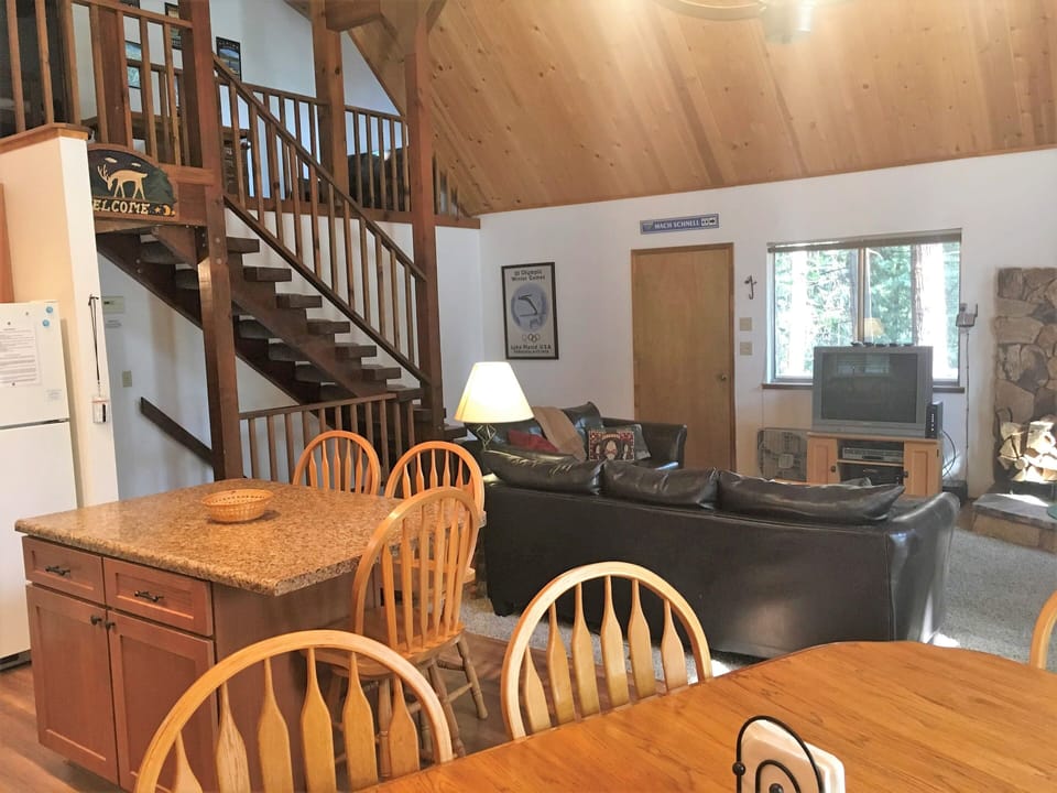 Looking from dining into great room